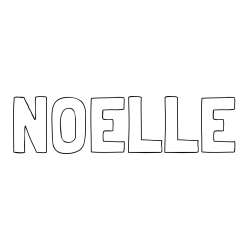 Online Created Coloring Page - NOELLE Coloring Page