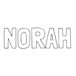Online Created Coloring Page - NORAH Coloring Page