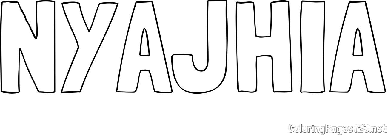 NYAJHIA Coloring Page