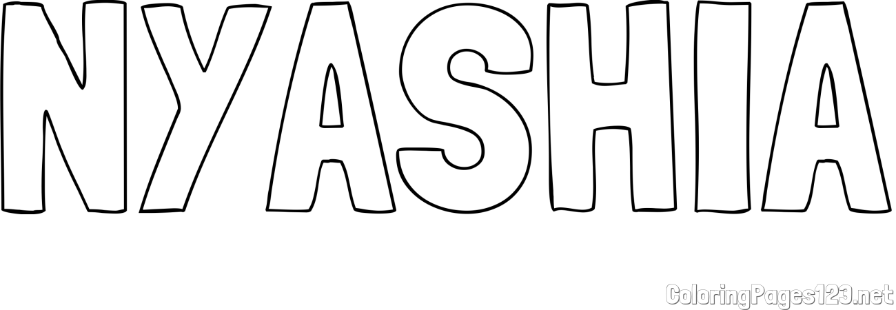 NYASHIA Coloring Page
