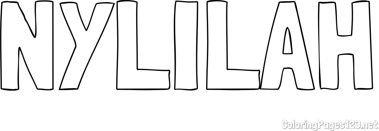 NYLILAH Coloring Page