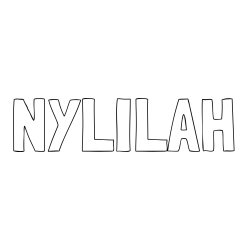 Online Created Coloring Page - NYLILAH Coloring Page