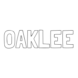 Online Created Coloring Page - OAKLEE Coloring Page