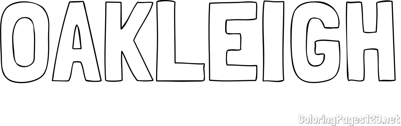 OAKLEIGH Coloring Page