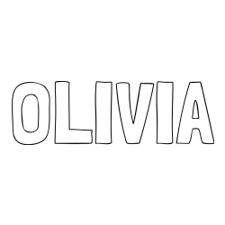 OLIVIA Coloring Page