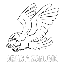 Online Created Coloring Page - ORHS A ZAMUDIO Coloring Page and Eagle in Attack Pose Coloring Page