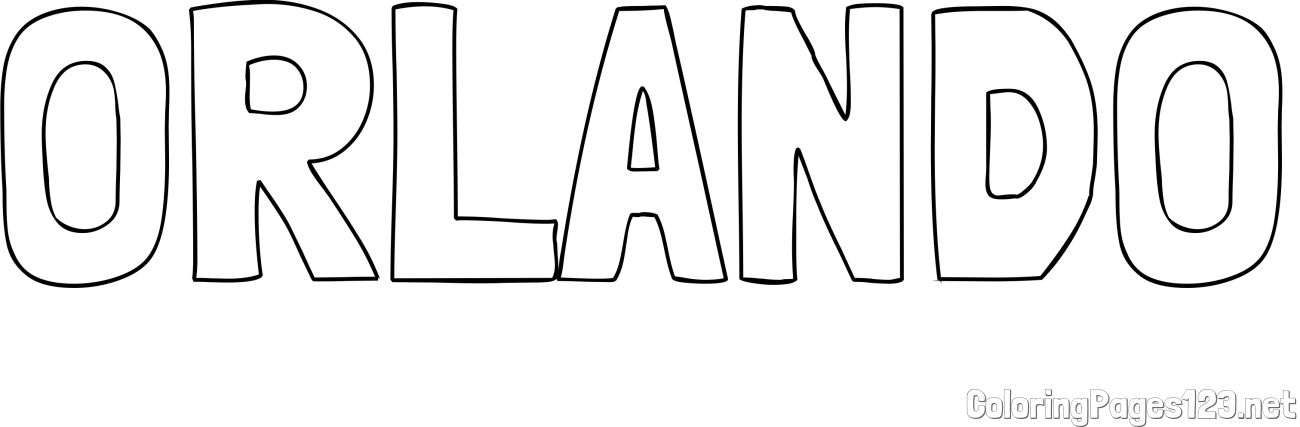 ORLANDO Coloring Page