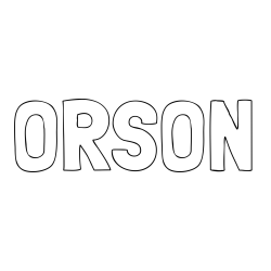 Online Created Coloring Page - ORSON Coloring Page