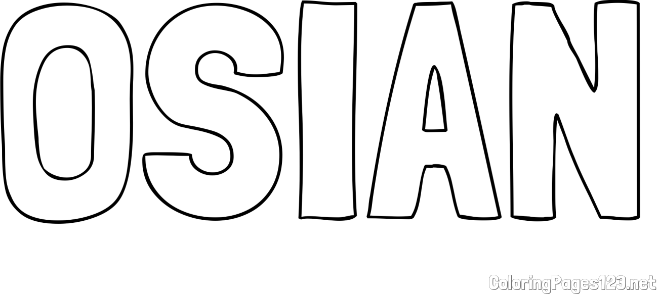 OSIAN Coloring Page