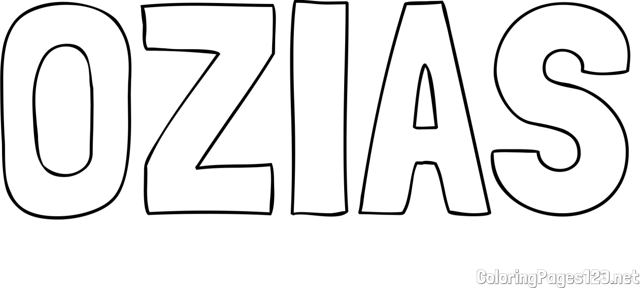 OZIAS Coloring Page