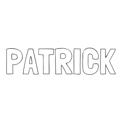 PATRICK Coloring Page
