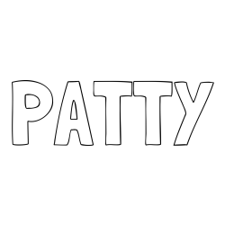 Online Created Coloring Page - PATTY Coloring Page