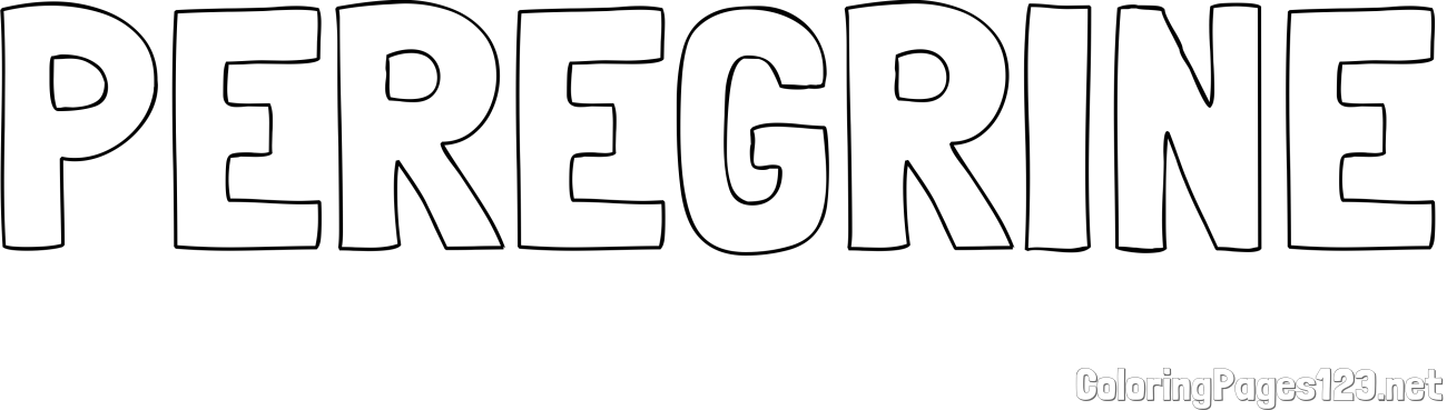 PEREGRINE Coloring Page
