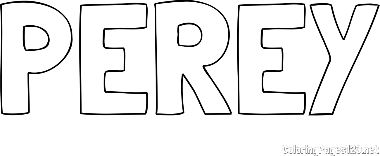 PEREY Coloring Page