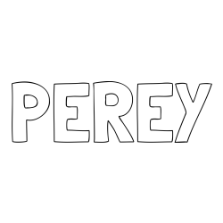 Online Created Coloring Page - PEREY Coloring Page