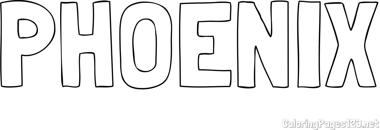 PHOENIX Coloring Page