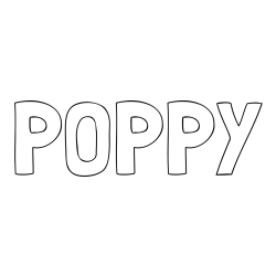 Online Created Coloring Page - POPPY Coloring Page