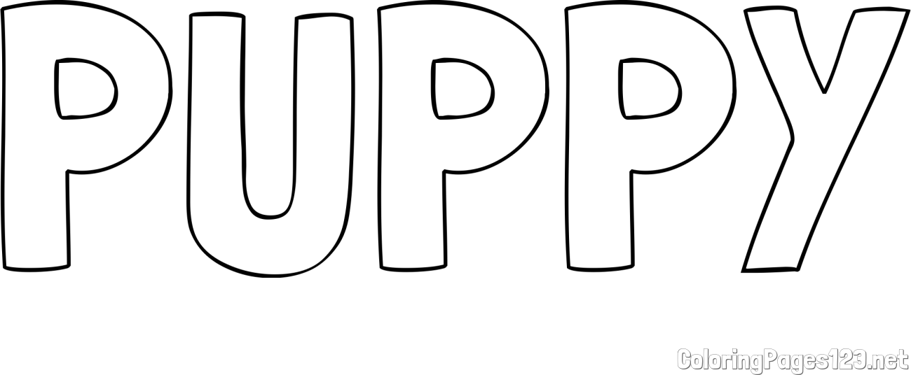 PUPPY Coloring Page