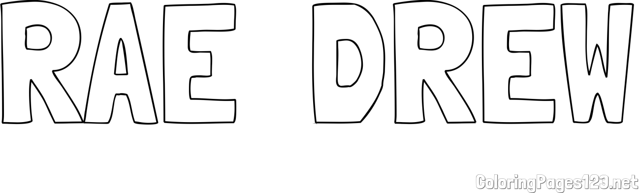 RAE  DREW Coloring Page