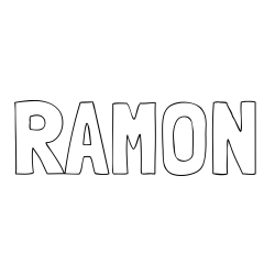 Online Created Coloring Page - RAMON Coloring Page