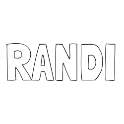 Online Created Coloring Page - RANDI Coloring Page