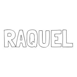 Online Created Coloring Page - RAQUEL Coloring Page