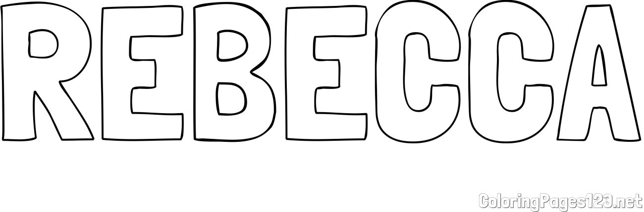 REBECCA Coloring Page