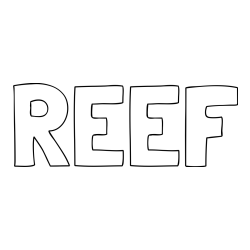 REEF Coloring Page