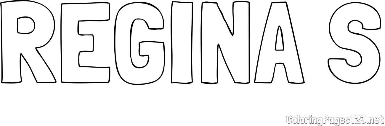 REGINA S Coloring Page
