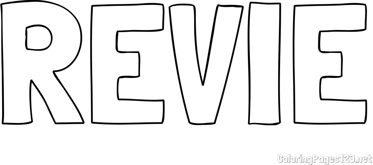 REVIE Coloring Page