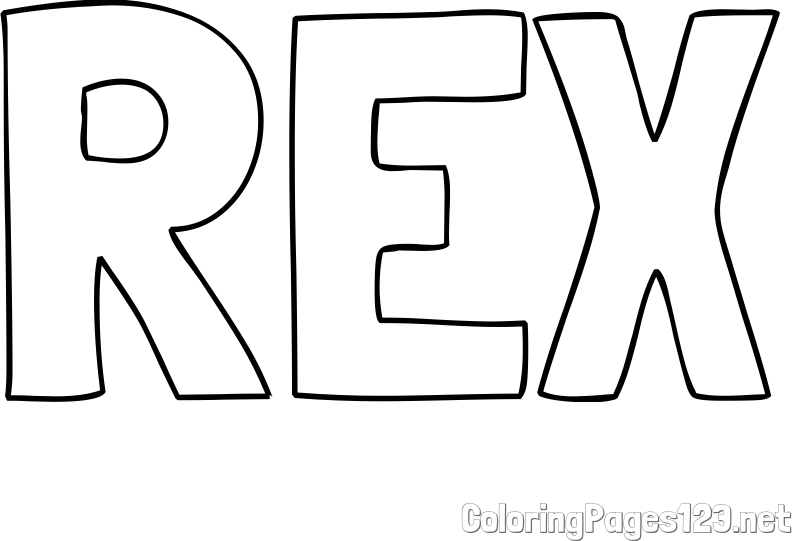 REX Coloring Page