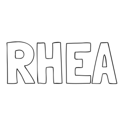 RHEA Coloring Page