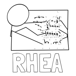 Online Created Coloring Page - RHEA Coloring Page and Castle Connect the Dots Coloring Page