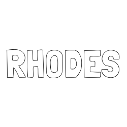 Online Created Coloring Page - RHODES Coloring Page