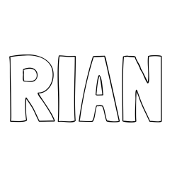 Online Created Coloring Page - RIAN Coloring Page