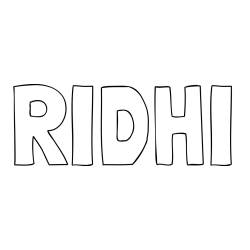 Online Created Coloring Page - RIDHI Coloring Page