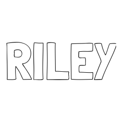 RILEY Coloring Page