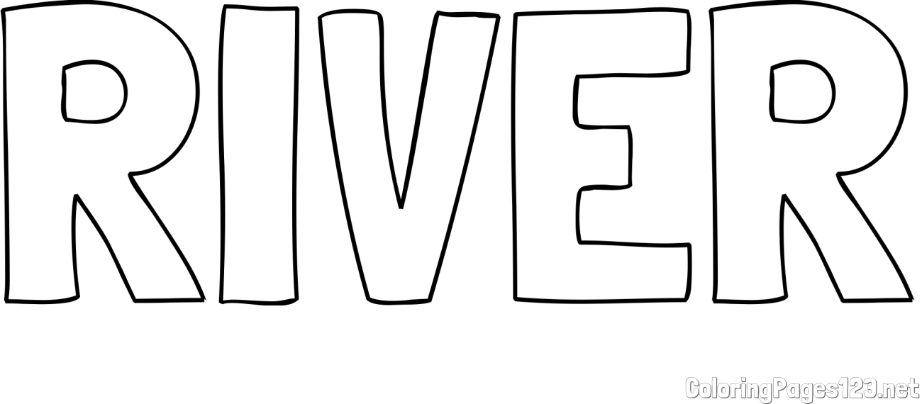 RIVER Coloring Page