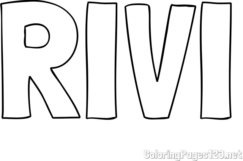 RIVI Coloring Page