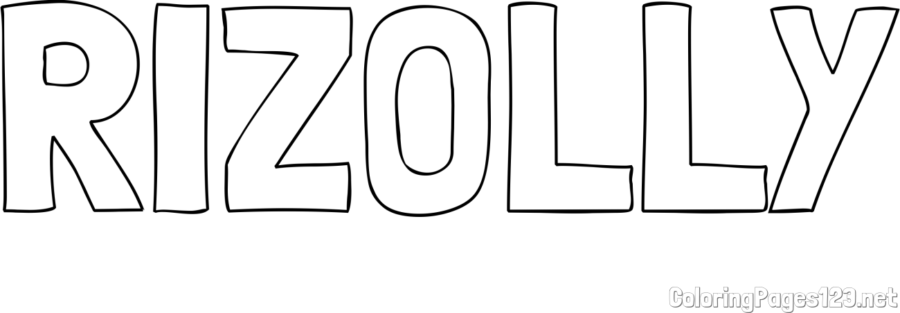 RIZOLLY Coloring Page