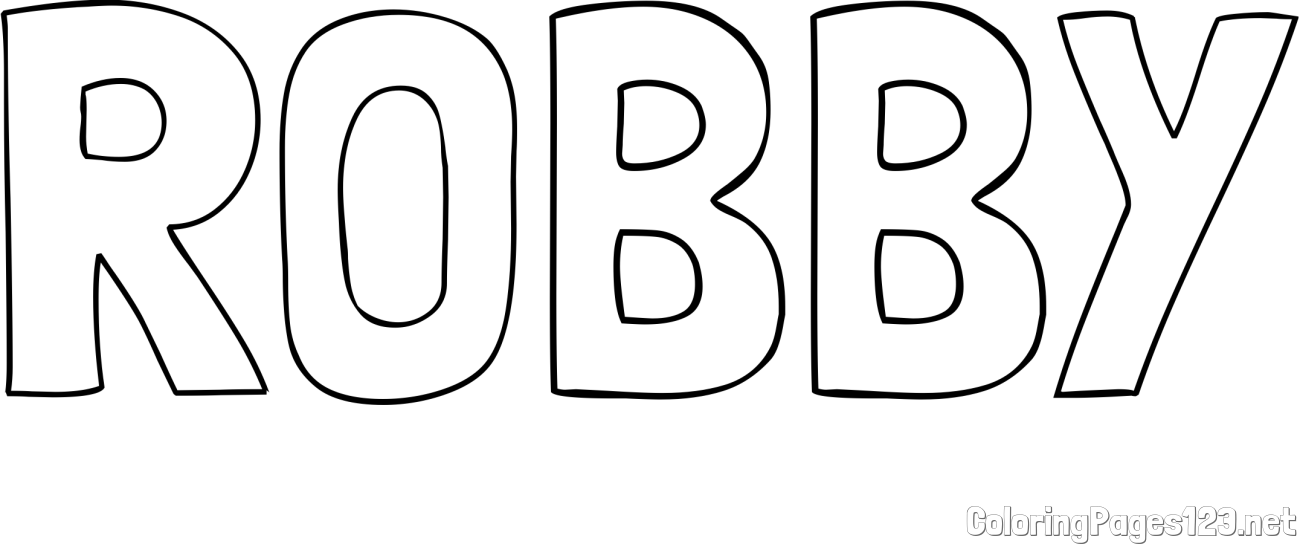 ROBBY Coloring Page