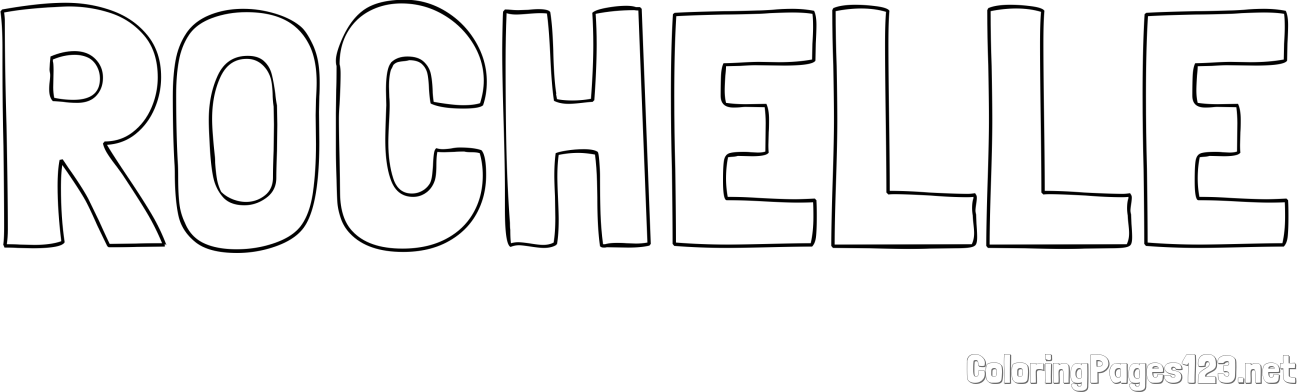ROCHELLE Coloring Page