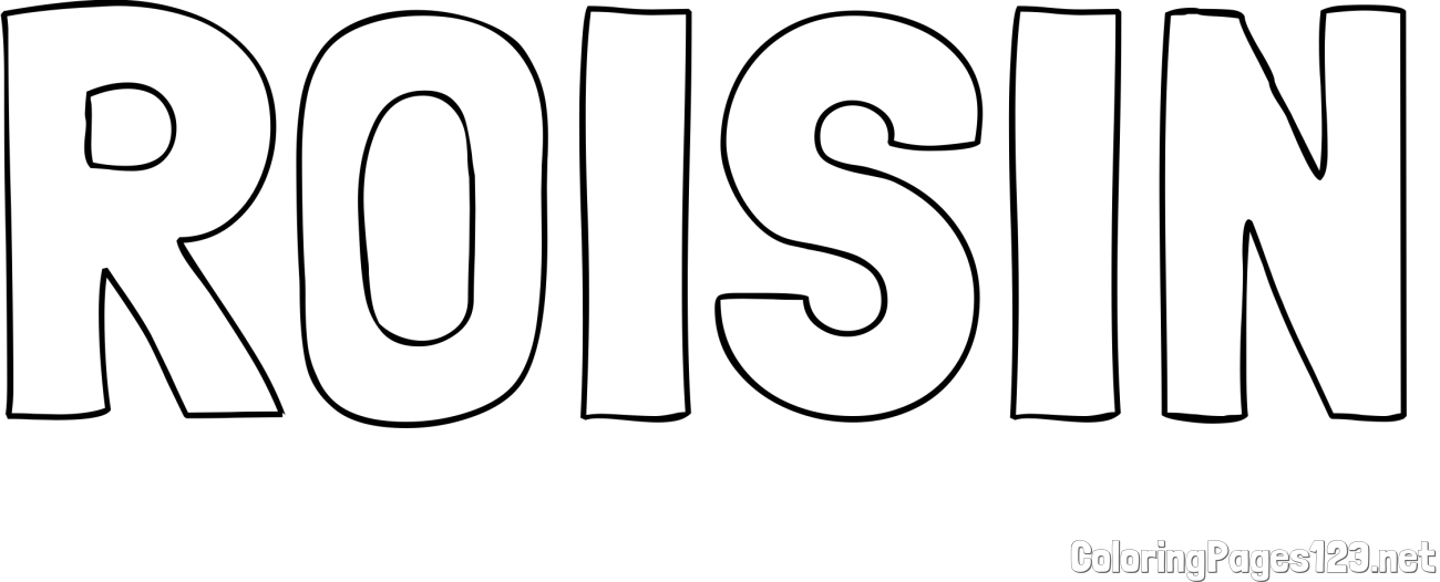 RÓISÍN Coloring Page