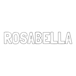 Online Created Coloring Page - ROSABELLA Coloring Page