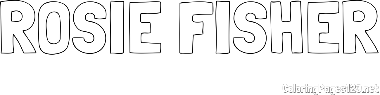 ROSIE FISHER Coloring Page