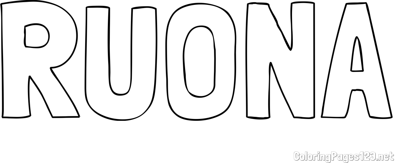 RUONA Coloring Page