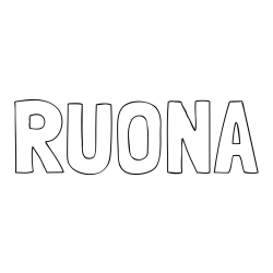 Online Created Coloring Page - RUONA Coloring Page