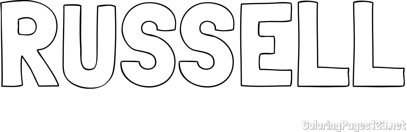RUSSELL Coloring Page