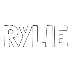 Online Created Coloring Page - RYLIE Coloring Page