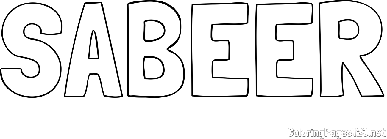 SABEER Coloring Page